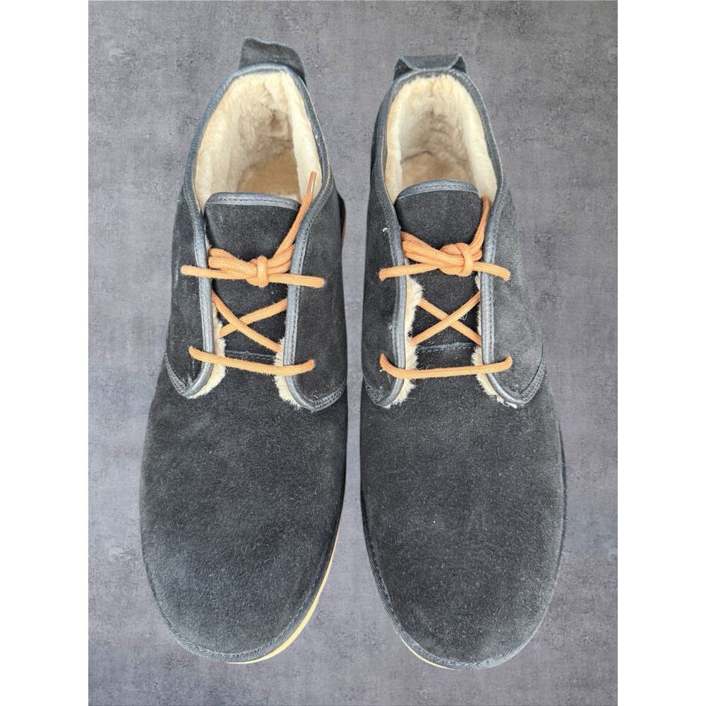 UGG Maksim Men's Size 16 Black Suede Chukka Boots Wool Lined 1016680 NWOB Rare